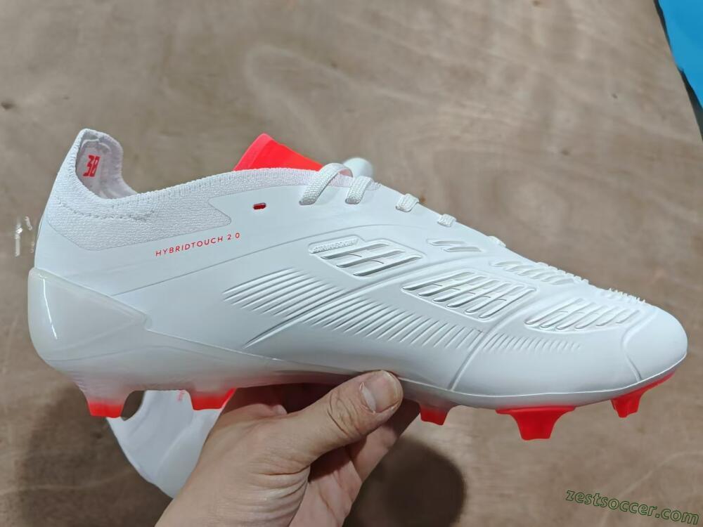 Adidas Predator Accuracy.1 FG Low-Tops Soccer Cleats - Beige/White/Red