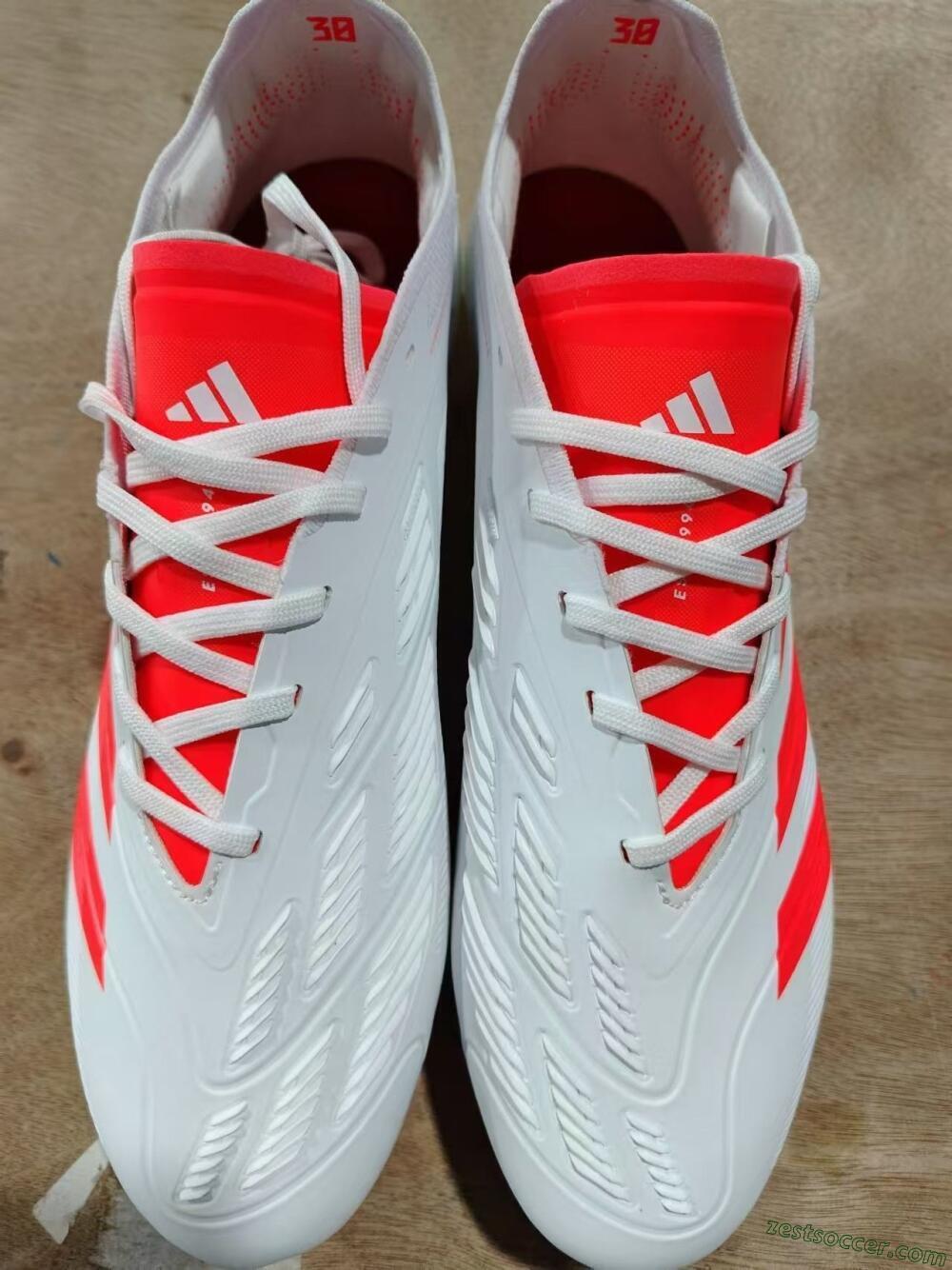 Adidas Predator Accuracy.1 FG Low-Tops Soccer Cleats - Beige/White/Red