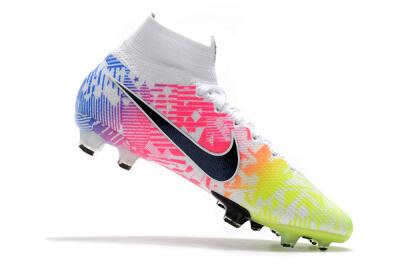 Nike Mercurial Superfly 7 Elite FG High-Tops Soccer Cleats - Yellow/Pink/Blue