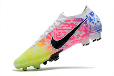 Nike Mercurial Vapor 13 Elite FG Low-Tops Soccer Cleats - Yellow/Pink/Blue