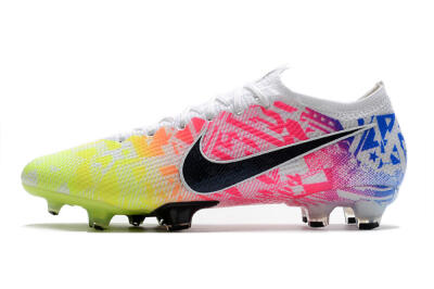 Nike Mercurial Vapor 13 Elite FG Low-Tops Soccer Cleats - Yellow/Pink/Blue