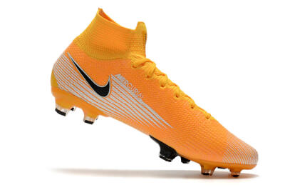 Nike Mercurial Superfly 7 Elite FG High-Tops Soccer Cleats - Orange/White/Black