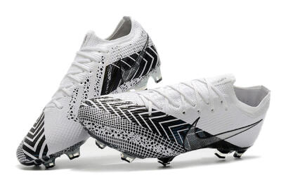 Nike Mercurial Vapor 13 Elite FG Low-Tops Soccer Cleats - Black/White/Blue