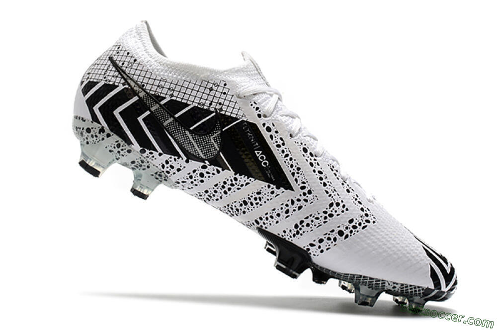 Nike Mercurial Vapor 13 Elite FG Low-Tops Soccer Cleats - Black/White/Blue 7