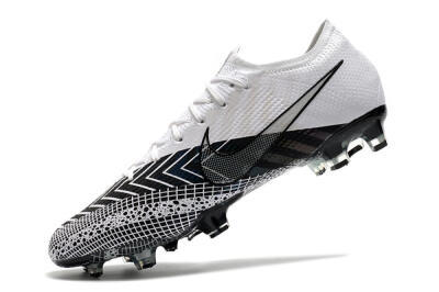 Nike Mercurial Vapor 13 Elite FG Low-Tops Soccer Cleats - Black/White/Blue