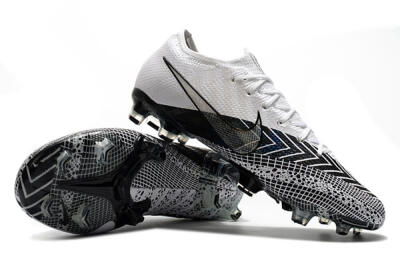 Nike Mercurial Vapor 13 Elite FG Low-Tops Soccer Cleats - Black/White/Blue