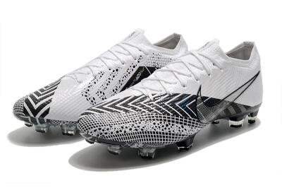 Nike Mercurial Vapor 13 Elite FG Low-Tops Soccer Cleats - Black/White/Blue