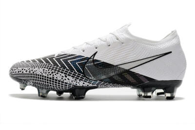Nike Mercurial Vapor 13 Elite FG Low-Tops Soccer Cleats - Black/White/Blue