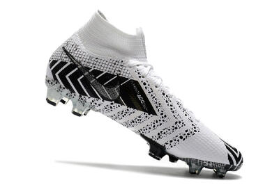 Nike Mercurial Superfly 7 Elite FG High-Tops Soccer Cleats - Black/White/Blue