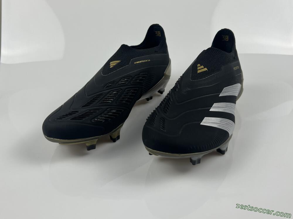 Adidas Predator Accuracy+ FG Low-Tops Soccer Cleats - Black/White/Gold