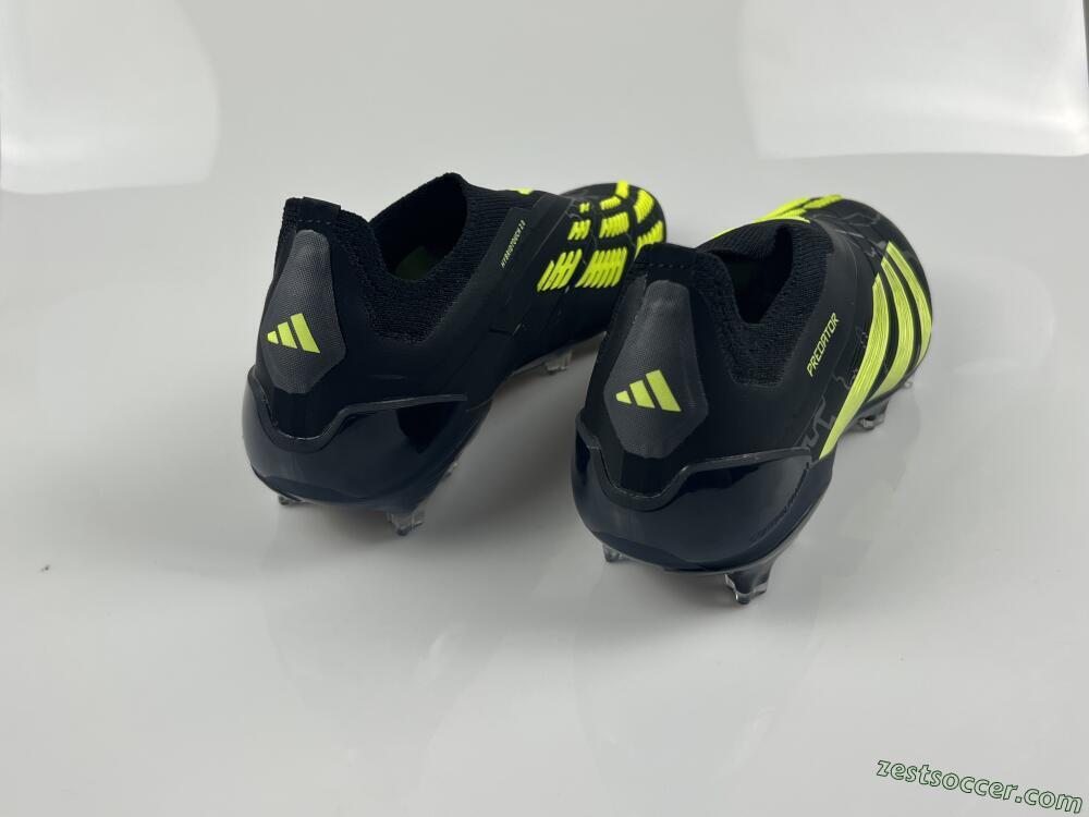Adidas Predator Accuracy+ FG Low-Tops Soccer Cleats - Black/Yellow/Blue