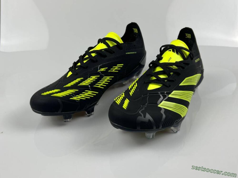 Adidas Predator Accuracy+ FG Low-Tops Soccer Cleats - Black/Yellow