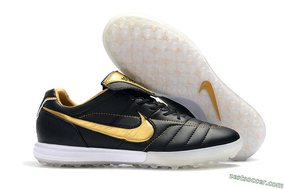 Nike Tiempo Legend 7 Elite R10 TF Low-Tops Soccer Shoes - Black/Gold/White 0