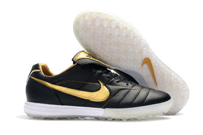 Nike Tiempo Legend 7 Elite R10 TF Low-Tops Soccer Shoes - Black/Gold/White