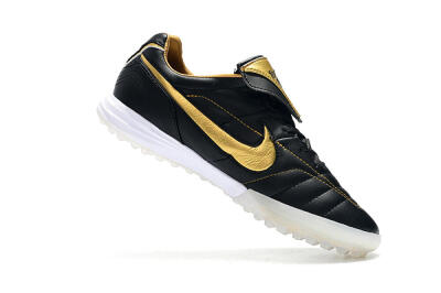 Nike Tiempo Legend 7 Elite R10 TF Low-Tops Soccer Shoes - Black/Gold/White