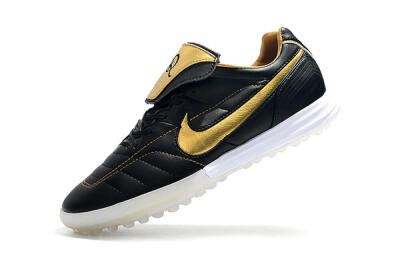 Nike Tiempo Legend 7 Elite R10 TF Low-Tops Soccer Shoes - Black/Gold/White