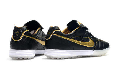 Nike Tiempo Legend 7 Elite R10 TF Low-Tops Soccer Shoes - Black/Gold/White