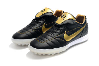 Nike Tiempo Legend 7 Elite R10 TF Low-Tops Soccer Shoes - Black/Gold/White