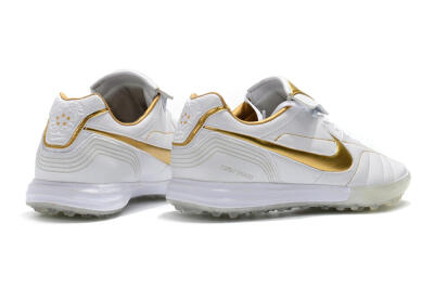 Nike Tiempo Legend 7 Elite R10 TF Low-Tops Soccer Shoes - White/Gold
