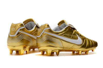 Nike Tiempo Legend 7 Elite R10 FG Low-Tops Soccer Cleats - Gold/White
