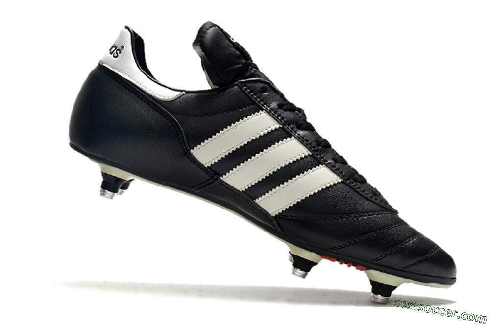 Adidas Copa World Cup SG Low-Tops Soccer Cleats - Black/White/Red 4