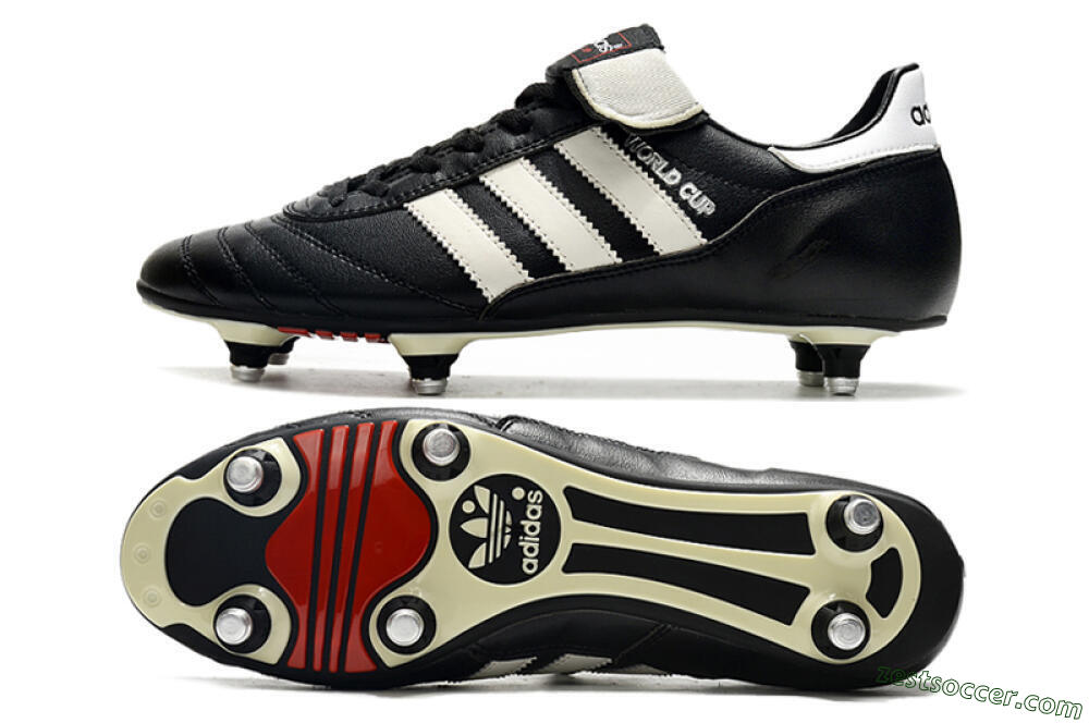 Adidas Copa World Cup SG Low-Tops Soccer Cleats - Black/White/Red 1
