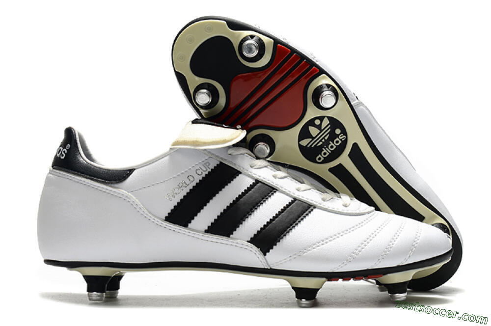 Adidas Copa World Cup SG Low-Tops Soccer Cleats - White/Black/Red 0