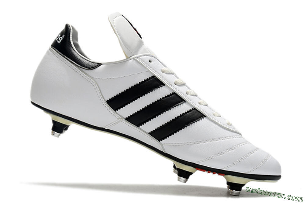 Adidas Copa World Cup SG Low-Tops Soccer Cleats - White/Black/Red 4