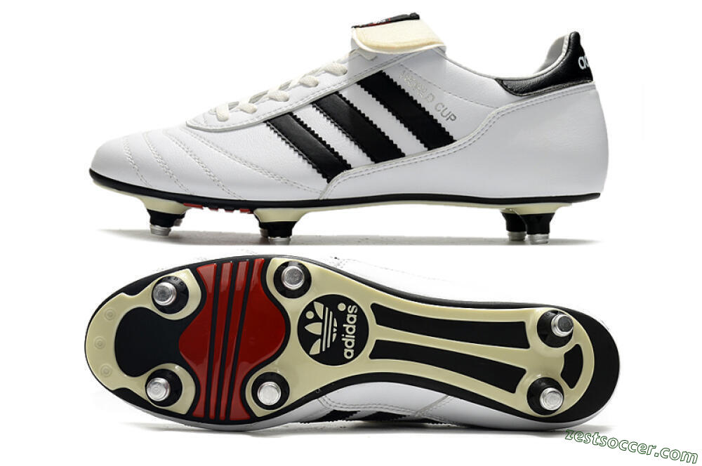 Adidas Copa World Cup SG Low-Tops Soccer Cleats - White/Black/Red 1