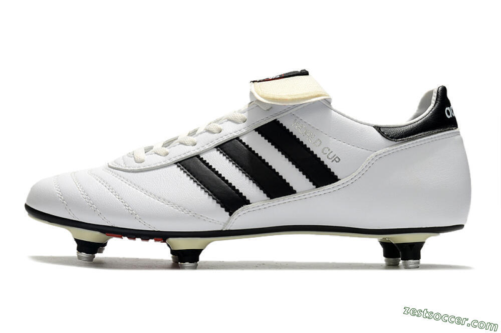 Adidas Copa World Cup SG Low-Tops Soccer Cleats - White/Black/Red 2