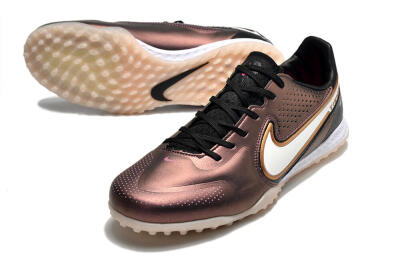 Nike React Tiempo Legend 9 Pro TF Low-Tops Soccer Shoes - Gold/White/Black