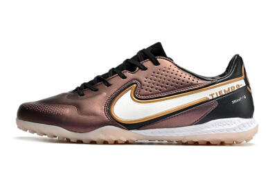 Nike React Tiempo Legend 9 Pro TF Low-Tops Soccer Shoes - Gold/White/Black