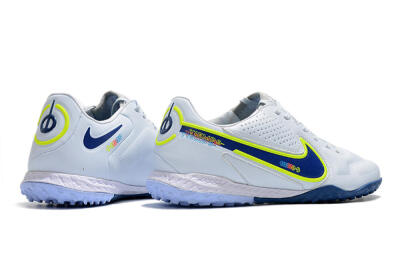 Nike React Tiempo Legend 9 Pro TF Low-Tops Soccer Shoes - Jade/Yellow/Blue