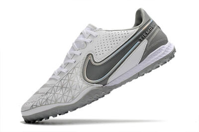 Nike React Tiempo Legend 9 Pro TF Low-Tops Soccer Shoes - Grey/White