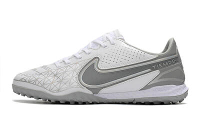 Nike React Tiempo Legend 9 Pro TF Low-Tops Soccer Shoes - Grey/White