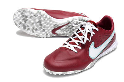 Nike React Tiempo Legend 9 Pro TF Low-Tops Soccer Shoes - Red/White/Jade