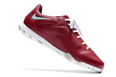Nike React Tiempo Legend 9 Pro TF Low-Tops Soccer Shoes - Red/White/Jade