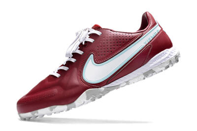 Nike React Tiempo Legend 9 Pro TF Low-Tops Soccer Shoes - Red/White/Jade