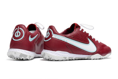 Nike React Tiempo Legend 9 Pro TF Low-Tops Soccer Shoes - Red/White/Jade