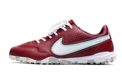 Nike React Tiempo Legend 9 Pro TF Low-Tops Soccer Shoes - Red/White/Jade