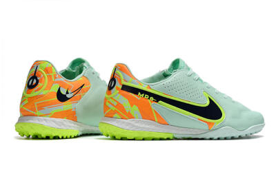 Nike React Tiempo Legend 9 Pro TF Low-Tops Soccer Shoes - Jade/Yellow/Orange/Black