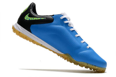Nike React Tiempo Legend 9 Pro TF Low-Tops Soccer Shoes - Blue/Black/Yellow