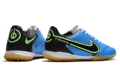 Nike React Tiempo Legend 9 Pro TF Low-Tops Soccer Shoes - Blue/Black/Yellow
