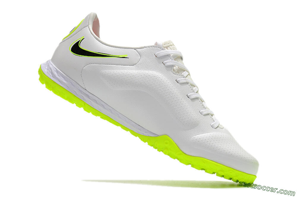 Nike React Tiempo Legend 9 Pro TF Low-Tops Soccer Shoes - White/Yellow/Black 4