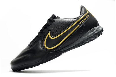 Nike React Tiempo Legend 9 Pro TF Low-Tops Soccer Shoes - Black/Gold/White
