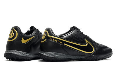 Nike React Tiempo Legend 9 Pro TF Low-Tops Soccer Shoes - Black/Gold/White