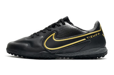 Nike React Tiempo Legend 9 Pro TF Low-Tops Soccer Shoes - Black/Gold/White
