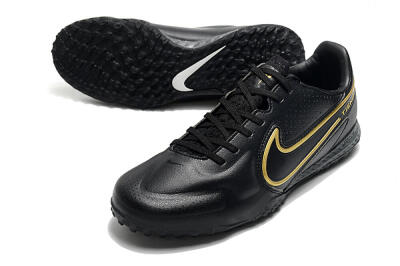 Nike React Tiempo Legend 9 Pro TF Low-Tops Soccer Shoes - Black/Gold/White
