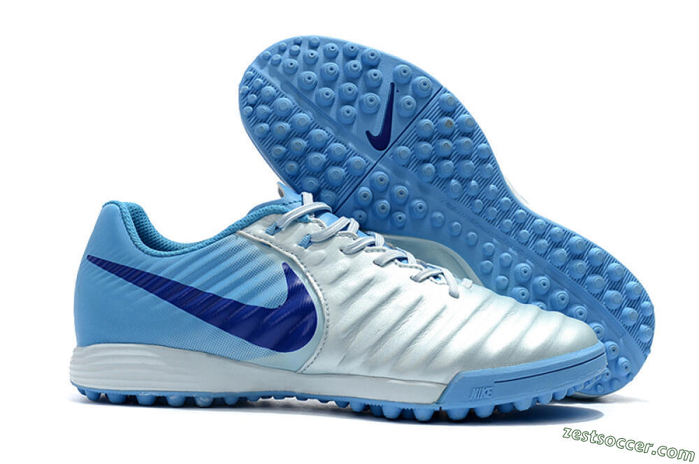 Nike Tiempox Ligera IV TF Low-Tops Soccer Shoes - Jade/Blue 0
