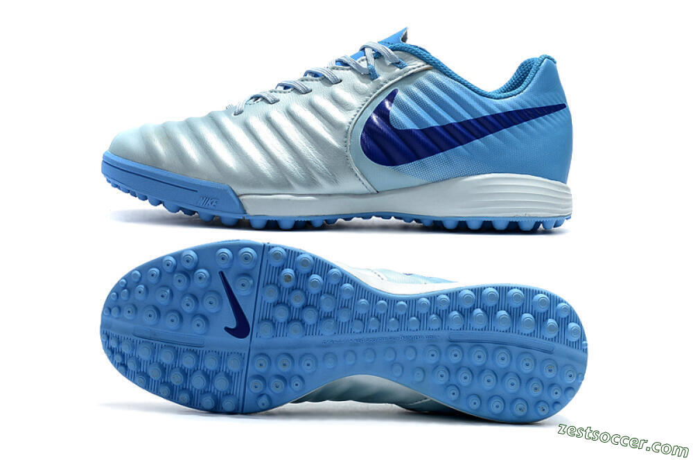 Nike Tiempox Ligera IV TF Low-Tops Soccer Shoes - Jade/Blue 1
